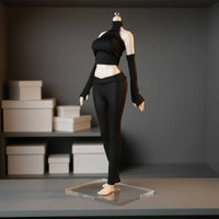 Stretch Doll Outfit Close-Fitting Stretchy Ribbed Doll Clothes Textured