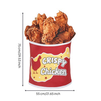 Bucket of Fried Chicken Costume 3D Chicken Bucket Costume Novelty for Halloween