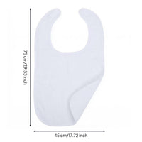 Adult Feeding Bib Absorbent Reusable Adult Bib Stain Resistant for Elderly, Seniors