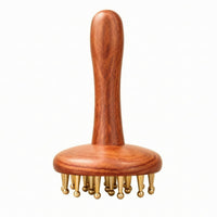 Wood Massage Tool Relief Brass Pin Massage Brush