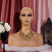 Mannequin Head Bust Life-Like Display Head Bust Realistic Face for Photo Shoots