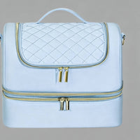 Double Layer Nail Polish Bag Large Capacity Crossbody Nail Supply Bag for Travel