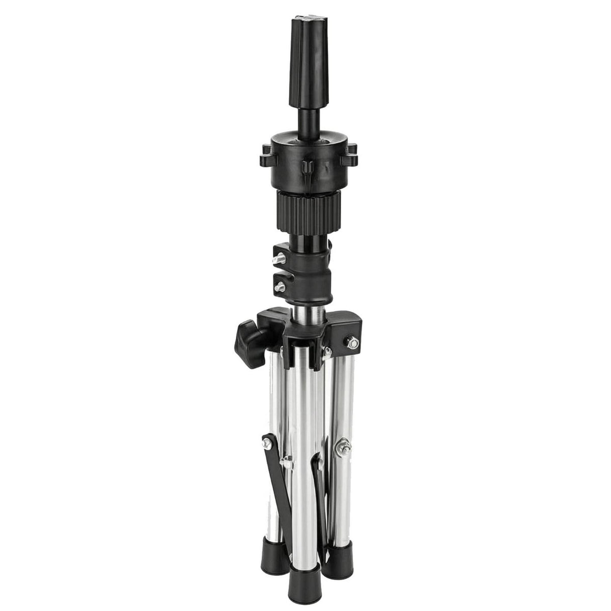 Tripod Mannequin Head Stand Rotatable Beauty Tool Support Metal