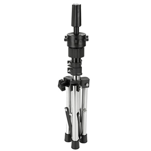 Tripod Mannequin Head Stand Rotatable Beauty Tool Support Metal