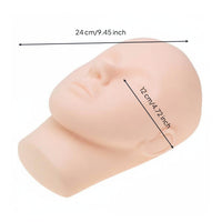 Easy to Clean Facial Massage Training Head Reusable Facial Acupressure Practice Model Realistic Feel for Estheticians, Beauty School