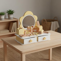 Flower Vanity Table Early Learning Toy Makeup Vanity Educational for Nursery