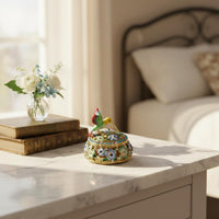 Hummingbird Jewelry Box Crystal Studded Hummingbird Trinket Box Collectible Home Decor
