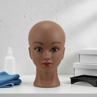 PVC Mannequin Head Safe and Bald Mannequin Head Stable Base for Salon