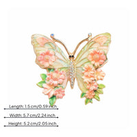 Vintage Design Flutterby Accessory Brooch Elegant Floral Flutterby Accessory