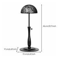 Adjustable Height Wig Display Stand Lace Head Wig Holder Strong Round Base Stable Display Stand Suitable for Everyday Organization Styling Station