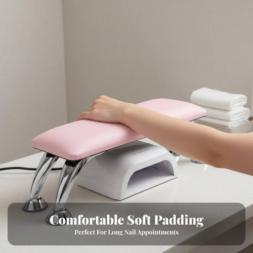 Easy to Clean Manicure Hand Cushion Space Saving Manicure Arm Rest Stand Portable for Manicurists, Beauty School Students, Spa, Home