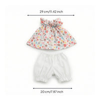 Doll Dress with Bloomers Sleeveless 60cm Doll Clothes Ruffled for Shelf Display