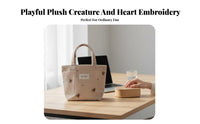 Small animal design Handbag Cute designs Tote Bag Reusable for School, outing, Students