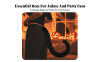 3 Pieces feline hauricular accessorying organ cover and Tail Set soft-textured Texture creature Costume Includes small ringing chime