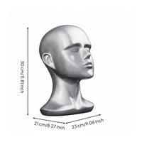 With Ear Holes Realistic Mannequin Head Multi-Purpose Hairpiece Holder Head Stable Base for Retailers, Photographers, Trade Exhibition