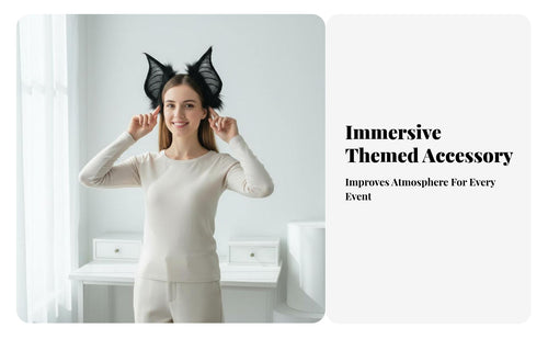 Dark Ear Headband Halloween Themed Dark Ears Headband Ry Creature Ears Lightweight Gothic Headpiece Comfortable Fit