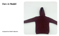 1/6 Scale Hoodie With Drawstring Hood Miniature Hooded Sweatshirt