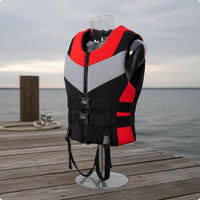 Adult Life Jacket High Buoyancy Fishing Life Vest Thickened Padding for Swimming