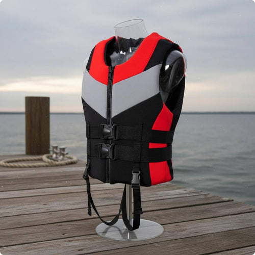 Adult Life Jacket High Buoyancy Fishing Life Vest Thickened Padding for Swimming