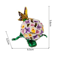 Butterfly Trinket Box Giftable Home Decor Secure Storage for Display