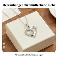 Mother Child Hug Necklace Creative Gift Idea Mother Child Heart Necklace