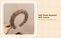 Plush Tiger Headband, Soft, Party, Autumn Outfit