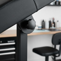 Tattoo Arm Rest Stand Stitched Seams Height Adjustable Arm Rest Black