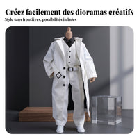 Long Lapel Base Suit Set Collector Item 1/12 Scale Doll Outfit Figure Costume