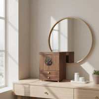 Vanity Drawer Organizer Easy to Clean Wooden Makeup Box for Dresser