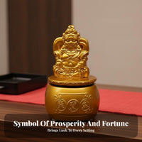 God of Wealth Statue Alloy Cai Shen Statue for Shopkeepers, Business Owners, Shop Opening, Office, Front Desk