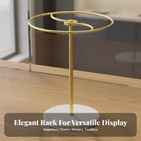 Space-Saving Tabletop Glasses Display Stable Construction Metal Countertop Eyewear Holder High Capacity for Boutique Owners, Vanity Table