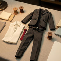1/12 Scale Suit Set Trendy Miniature Formal Wear Detailed Tailoring Collectible Accessory for Hobbyists