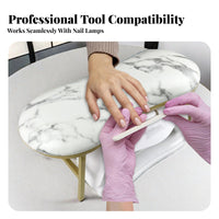 Stable Metal Frame Manicure Hand Pillow Soft Sponge Filling Manicure Armrest Stand Ergonomic Design for Beauty Professionals, Women, Home