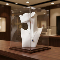3 Pieces Necklace Bust Stand Sturdy Jewelry Mannequin Bust for Countertop