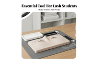 Reusable Lash Training Model with Liftable Eyelids Lightweight & Portable 3-Layer Lash Training Head Easy to Clean for Beauty School