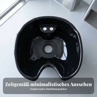 Front Neck Opening Hairdresser Sink Molded Shampoo Basin Salon Shampoo Bowl Raised Mounting Base