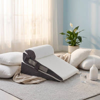 3 Pieces Wedge Pillow Set Quilted Cover Memory Foam Wedge Pillow Sloped Design