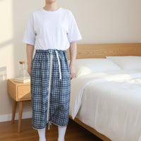 Waterproof Incontinence Skirt Washable Continence Garment Plaid for in Bed