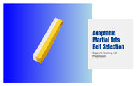 Korean Fighting System Grading Belt Official Rank Hues Fighting Arts Gear Adaptable Reinforced Stitching for Children, Dojo