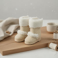 1/6 Scale Snow Boots Handmade Doll Footwear for Hobbyists