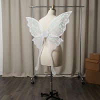 Long Tail Butterfly Wings Lightweight Iridescent Elf Wings for Festivals, Adults