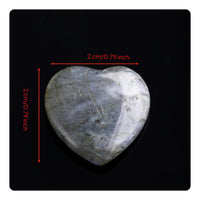 Holeless Heart Ornament Polished Surface DIY Jewelry Stone for Home Decor