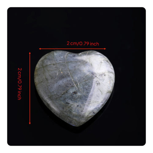 Holeless Heart Ornament Polished Surface DIY Jewelry Stone for Home Decor
