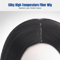 Cosplay Wig, Long Straight 100cm, Middle Part, Unisex, Anime Synthetic Fiber, Multiple Colors