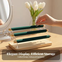 3 tiers Band Display Stand Scratch Protection fleece Band Display Rack Easy Assembly Tiered Jewelry Organizer for Product Photography