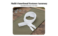 unfastenedEnd Double-Sided Zipper Reversible Slider Closure Hardware Heavy-Duty Fastener Components Long-Lasting for DIY Enthusiasts, Hobbyists, Carports, Outdoor Gear, Bag Making, Craft Projects