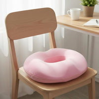 Donut Seat Pad Breathable Cover Viscoelastic Foam Circular Pad Donut Pillow Ergonomic Design Chair Pad Portable for Car, Travel