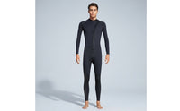 Long Sleeve Full-Body Wetsuit Close-Fitting One-Piece Wetsuit Stretch One Piece Swimsuit Streamlined for Surfers, Divers, Swimmers, Surfing, Snorkeling, Swimming