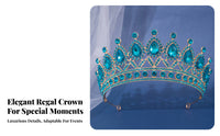 Bridal Princess Crown Elegant Design Crystal Bridal Tiara Crystal Accent Crown Luxury Look Crystal Headpiece Baroque Design