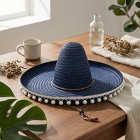 Mexican Straw Hat Colorful Sombrero Hat Lightweight for Halloween, Vacation